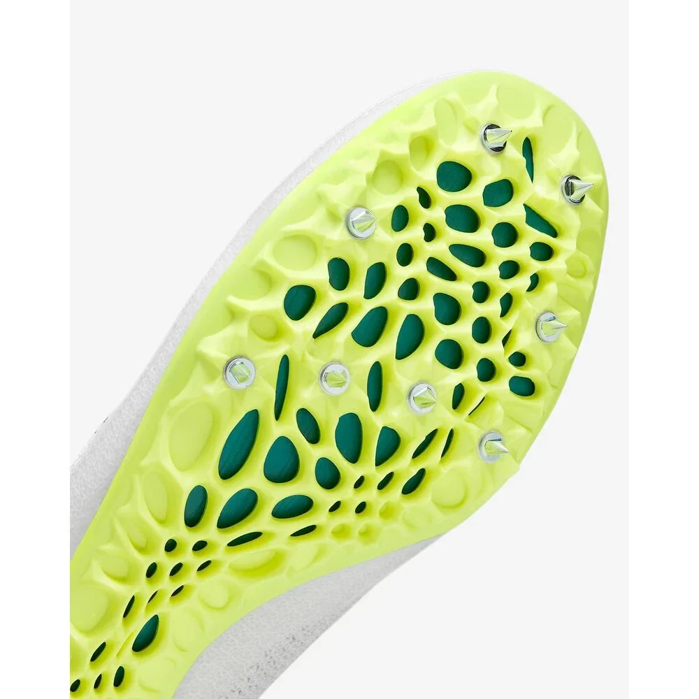 Nike Zoom Superfly Elite 2 Flyknit White Green Spikes FZ9662-100 Men’s Size 6